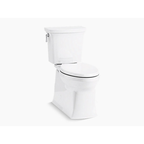 Kohler Elongated 1.28 GPF Chair Height Toilet W/ Continuousclean Technology 5709-0